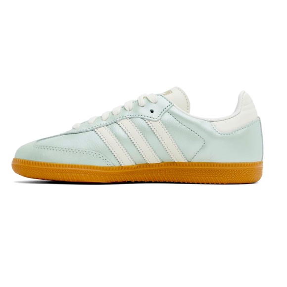 adidas Samba OG Women's Athletic Shoes - Mint Green and White - Picture 4 of 8